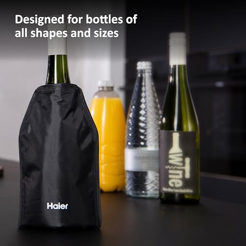 Haier Wine Cooler Pouch, Portable and Light-Weighted, Chill Wine in 5 Minutes, Keep Your Drinks Cool, Anywhere, Anytime