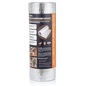 SuperFOIL Folie-isolatierol 0,6 m x 10 m – Energiebesparend doe-het-zelf bubbelfolievel – 3-in-1 duurzame thermische isolatie, reflecterende stralingsbarrière en dampbarrière – Multifunctioneel voor