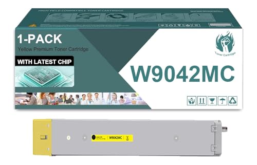 Cartouche toner W9040MC jaune pour optimiser le travail collaboratif sur HP LaserJet E77830z