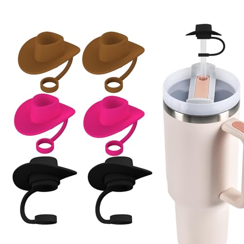 Zhoxod 6PCS Straw Covers Cap Compatible With Stanley Cups,Straw Toppers Caps For 40 Oz Tumblers And Water Bottles?Fashionable For Man & Woman Gift