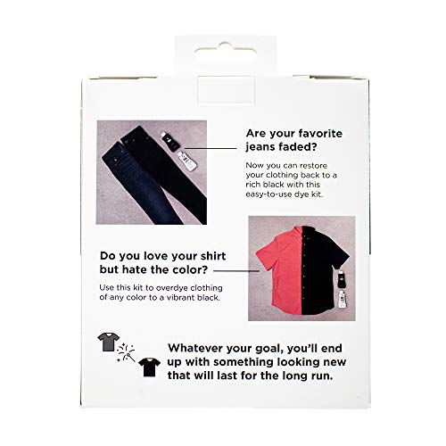 Rit Dye Back to Black Kit – Includes Jet Black All Purpose Dye, ColorStay Dye Fixative, & Gloves – Restore Faded Fabrics by Craft County - Image 2