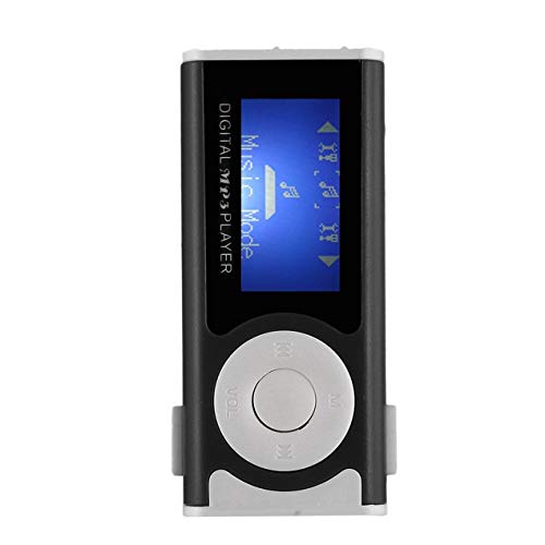 Mini leitor de música MP3 digital portátil JullyCAnnice MX-803 com clipe traseiro de tela LCD e luz