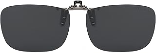CAXMAN Polarized Clip On Sunglasses Over Prescription Glasses for Men Women UV Protection