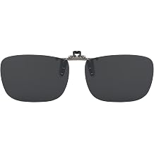 CAXMAN Polarized Clip On Sunglasses Over Prescription Glasses for Men Women UV Protection