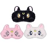 Cartoon Cat Eye Sleep Mask Plush Sleeping Blindfold Eyeshade