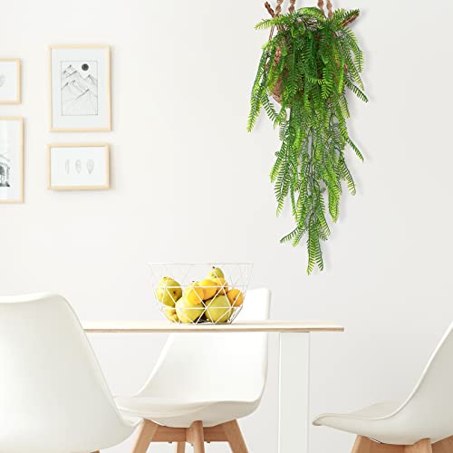 Hyiyh Artificial Plant,Wall Hanging Boston Fern,Fake Plant For Home Decor,Pack Of 2 #TOP3