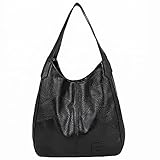 ROUROU Hobo Tote Bag for Women Large Capacity Shoulder Bag Soft Faux Leather Handbag Fashion Satchel...