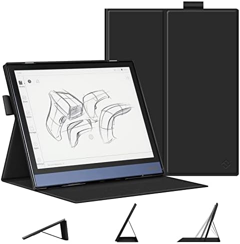 Fintie Folding Case Compatible with BOOX Note Air 2 (2021) & BOOX Note Air 2 Plus (2022) Tablet 10.3 inch - [Flex Stand] Multi-Angle Foldable Stand Cover with Auto Sleep/Wake, Black