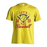 [アートワークスコウベ] 野球 Tシャツ 半袖 練習着 ドライ LET'S PLAY BASEBALL 1873 ユニセックス L イエロー