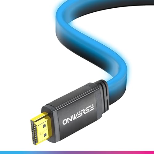 Câble HDMI plat 48 Gbps haute vitesse 8K 60Hz HDR pour console et écran TV