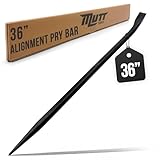 Mutt Tools 36 Inch Heavy Duty Alignment Pry Bar – Professional-Grade Sleever Bar – For Line-Up & Spud Work – Ideal for Ironworkers, Construction, & Industrial Use