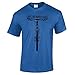 Men's MTB Tees Life Behind Bars Mens Mountain Biking T Shirt Royal M