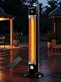 Uthfy Electric Outdoor Patio Heater,1500W Infrared Heater with 24H Timer, Remote, Waterproof, Quiet Portable Space Heater for Large Room, 35” Tower Heater for Indoor Garage, Balcony, Backyard, Shop