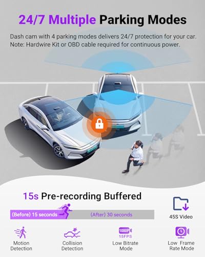 Vantrue S1 Pro Max 4K Starvis 2 Dashcam Auto Anteriore, 5G Wlan, Gps 155° Hdr, Monitoraggio, Lte Opzionale, Smart Adas, Comando Vocale, Modo Privacy, 1TB Max - 5