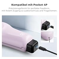 K&F CONCEPT Schutzhülle kompatibel mit DJI Pocket 4P, 4 Filterfächer | Lila, stoßfeste Hartschale mit Weichfutter, 4 Fächer (5 Filter + Weitwinkel + Makro) – Ansicht 3