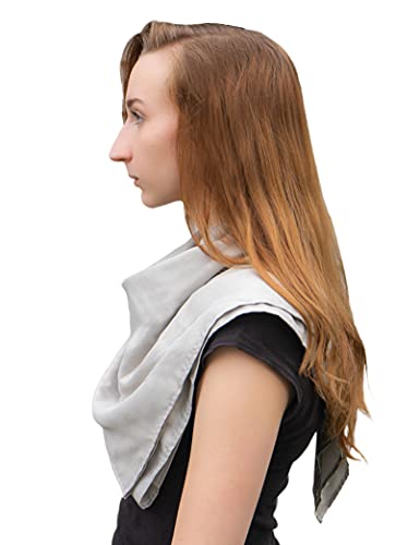Halsa EMF Protection Scarf Silver Fiber Fabric, RF Blocking Radiation Protection from 5G, 4G, WiFi, Cellular, Bluetooth. High Shielding Efficiency, Unisex. Multiple Ways To Wear.2