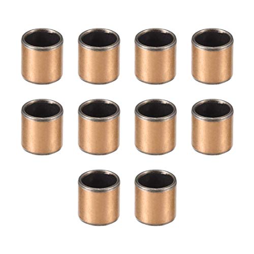 4 Stück Messingbuchse 10x14x15mm - Präzisions Führungshülsen Kupferlager