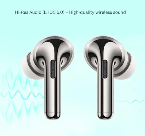 Image of Original for OnePlus Buds Pro 3 True Wireless Earbuds Built for Immersive Spatial Acoustics, Dynamic Bass Boost, Smart Noise Management, Rapid Pairing (White)