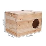 Hamster Paarungszucht Box Papagei Zucht Nistkasten Links Offenes Fenster Große Größe Vogel Holz Brutkasten Für Kleintier Chinchilla Eichhörnchen