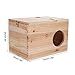 Hamster Paarungszucht Box Papagei Zucht Nistkasten Links Offenes Fenster Große Größe Vogel Holz Brutkasten Für Kleintier Chinchilla Eichhörnchen