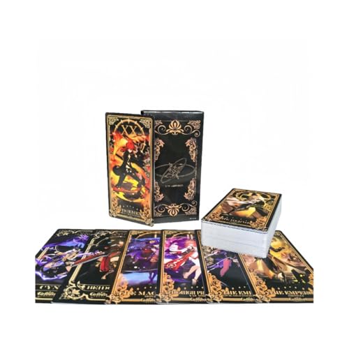Hanaiette Genshin Impact periferica Gioco di carte dei tarocchi Personaggi HD Set completo di carte dei tarocchi (22 pezzi) (LZH-1188)
