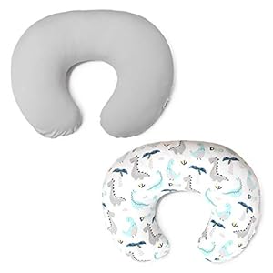 Jeroray Breast Feeding Pillow Covers – 2pcs Nursing Pillow Cover for Boys and Girls – Soft and Lightweight Nursing…