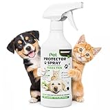 Pet Protector Spray for Dogs & Cats, 16 oz, Repel Fleas, Ticks, Mites & Mosquitoes – Indoor/Outdoor Home Use, Fast-Acting, Safe, and Easy Application