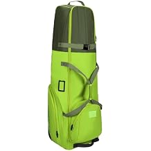 MANUEKLEAR Golf Bag Travel Case for Airlines with Travel Wheels, Golf Travel Bags for Airlines with Padded Top, 1680D Nylon Foldable Golf Travel Covers with 3 Large Pocket for Golfer