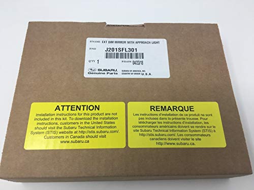 Subaru Exterior Auto-Dimming Mirror Approach Lights for 2018-2023 Subaru Crosstrek 2019-2024 Forester - 2025 Forester Wilderness - J201SFL301 - Genuine OEM