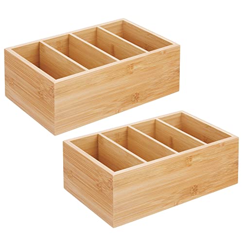 MDesign Set da 2 porta bustine da te a 4 scomparti...