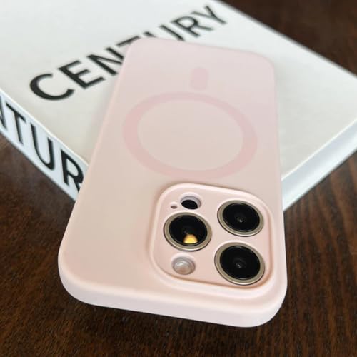 Coque iPhone 16 Pro silicone mat anti-rayures et charge magnétique