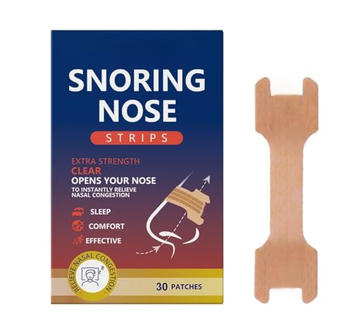 30 Pack Nasal Strips for Snoring, Anti-Snoring Nose Tape to Help Stop Snoring and Relieve Nasal Congestion. Sleep、Exercise Breathing, Extra Strength Anti-snoring Solution.