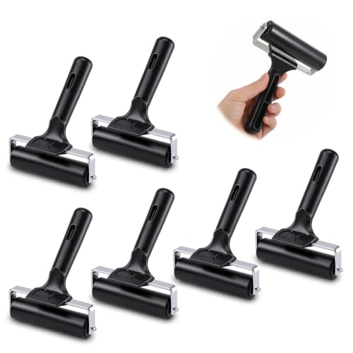 Six 4-Inch Hard Rubber Brayers