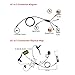 SPYMINNPOO Electric 1 to 5 Cable, Connect Controller, Light, Brake, Display, Throttle, Upgrade Electric Modification Accessories Watches Electric Modification