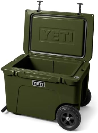 YETI Tundra Haul Portable Wheeled Cooler, Olive — view 7