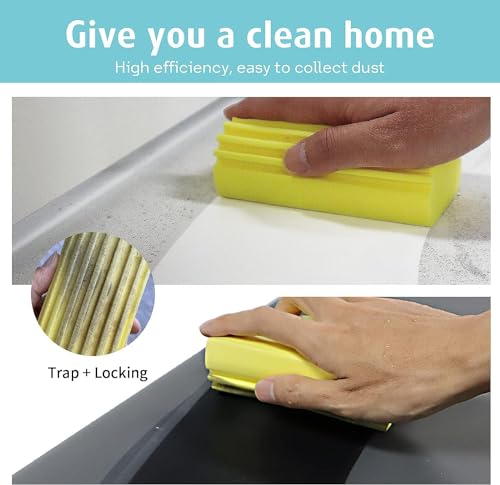 Image of Cleaning Damp Duster Sponge Pack of 3 | Magical Sponge Cleaner for Wall | High Absorbency, Dust-Trapping Design, Reusable & Washable | for Walls, Kitchen, Bathroom & Furniture