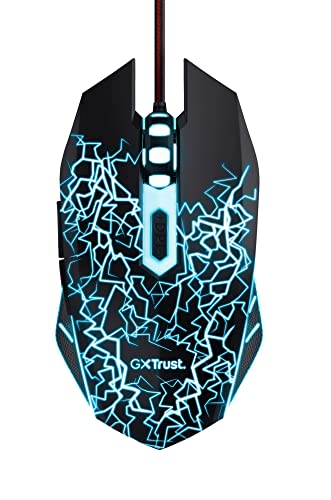 GXT 105X Mouse da Gioco con Luci LED, 6 Pulsanti, Cablato 1.8 m, Mouse Gaming per PC, Laptop, Computer, Console di Gioco - Nero, 24618 - Mouse gaming - Immagine 5