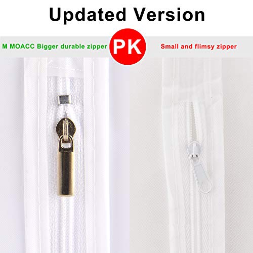 M Moacc Kids Garment Bags Little Girl Dress Bag Clear For Costume With Zipper Set Of 5,Small #TOP2