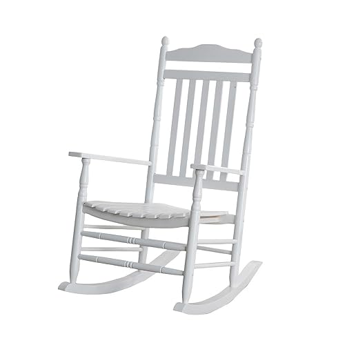 Wooden Porch Rocking Chairs for Adults Outside Rocker for Outdoor