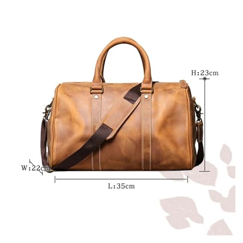 Vintage Mens Cowhide Leather Business Crossbody Bags Large Capacity Travel Bag For Men Simple Messenger Bags3