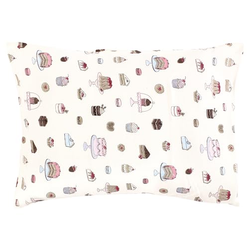 Hudson Baby Unisex Baby Cotton Toddler Pillow Case, Sweet Bakery, One Size