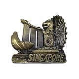 3D Singapur Merlion Kühlschrankmagnet, nationales Souvenir, Reise-Spezialität, Geschenk, Heim- und Küchendekoration, handgefertigtes Metallhandwerk, magnetische Aufkleber, Touristen-Souvenirs
