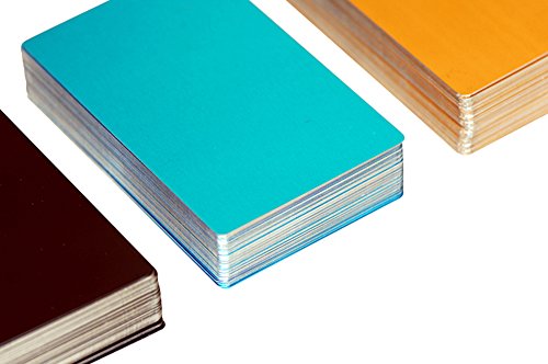 Frjjthchy 100 Pcs Business Cards Blanks Laser Engraving Business Credit Card (Blue)