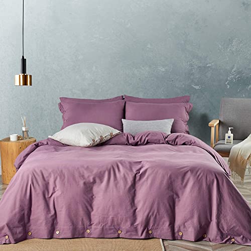 Image of SleepyCat Duvet Cover, 100% Cotton 200TC Percale Combed Yarn, with Corner Ties & Coconut Button Closure, Oeko-TEX & AZO Free, (Single Sze, 90x60 inches) Purple Panther
