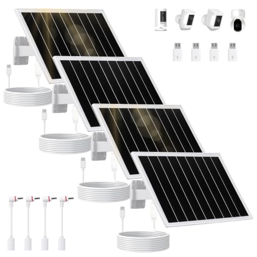 Image of 8W Solar Panel for Security Camera 5V Solar Camera Charger IP65 Waterproof
