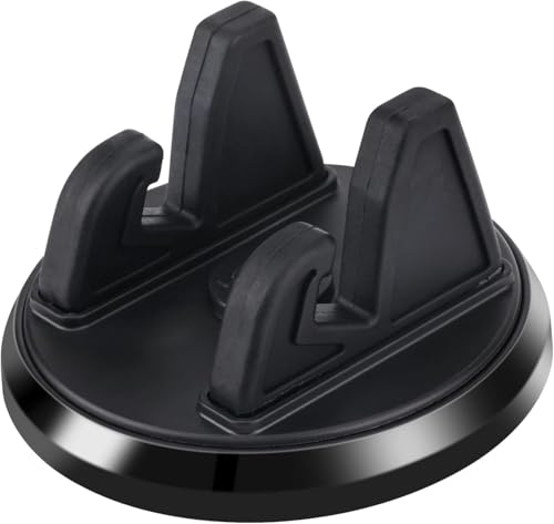 Image of Car Mobile Holder for Dashboard Universal 360 Degree Rotation Phone Stand for Car Anti Slip Silicone Mount For Car With Adhesive Cup Strong Grip Mount Single Hand Use Shockproof Build Car Mobile Stand