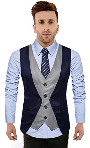 Image of MULTICOLOR STYLISH WAISTCOAT FOR MENS