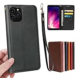 【 左利き 】 iphone12pro / iphone12 左利き ケース 手帳型 iPhone 12 iPhone12 pro ケース 左利き アイホン 12 12プロ 右開き 適用 iphone12 pro アイホン 12 プロ スマホケース アイホン12 アイホン12プロ アイフォン12ケース 手帳 カバー iphone12ケース iphone12proケース アイホン12プロケース アイホン12 左利き用 いphone12 左手 カバー いphone12pro case 【GoKIGIoD】 左手用 財布型 内蔵マグネット 弱磁 スタンド カード収納 ストラップホール カードケース ストラップ 同梱 レトロ ブラック