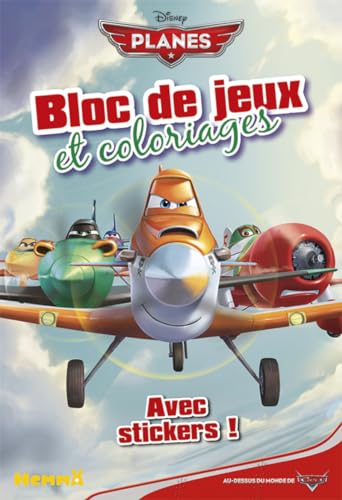 Planes - Bloc de jeux et coloriages avec stickers