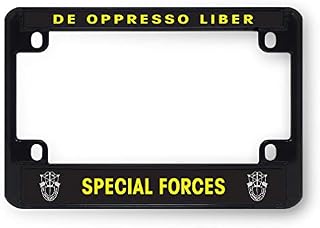 Sign Destination Metal Bike License Plate Frame De Oppresso Liber Special Forces Motorcycle